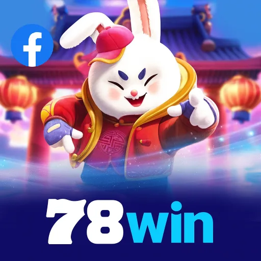Imagem promovendo a página oficial da 78win no Facebook
